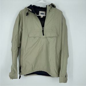 Old Navy Men's Casual Hooded Pullover Tan Jacket Medium